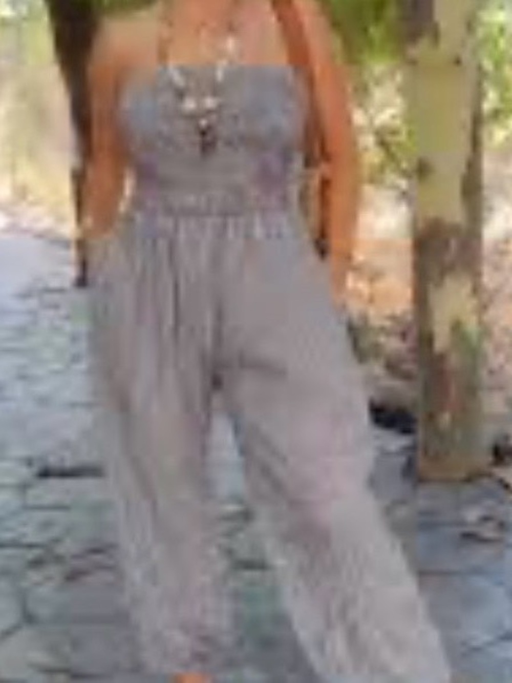 mono (strapless) ,largo con un patrón de cuadros,Talla: 1X